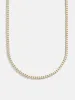 Billie 18K Gold Tennis Necklace - 18K Gold Plated Sterling Silver sold by BaubleBar