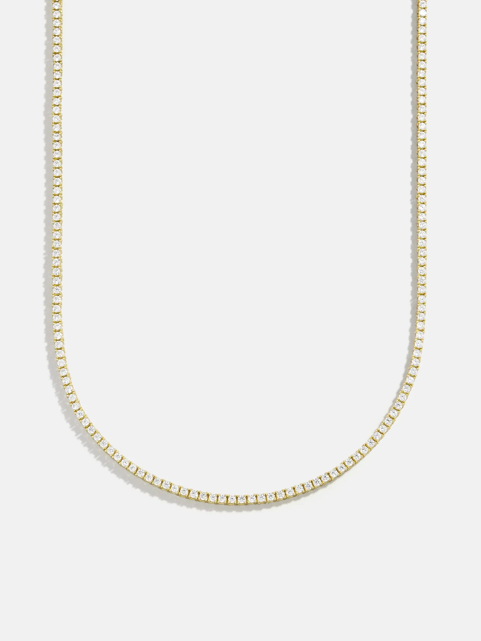Billie Gold Tennis Necklace - Gold Plated Brass sold by BaubleBar product image thumbnail 2