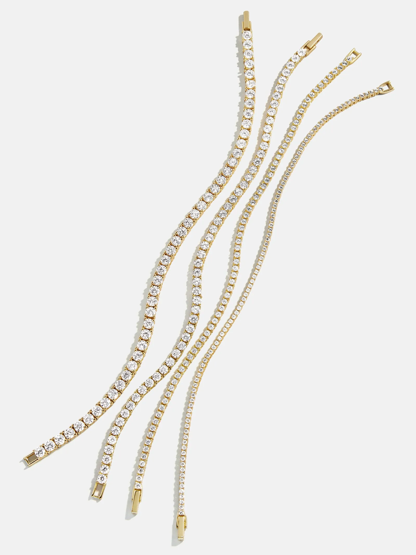 Billie 18K Gold Tennis Bracelet - 18K Gold Plated Sterling Silver sold by BaubleBar