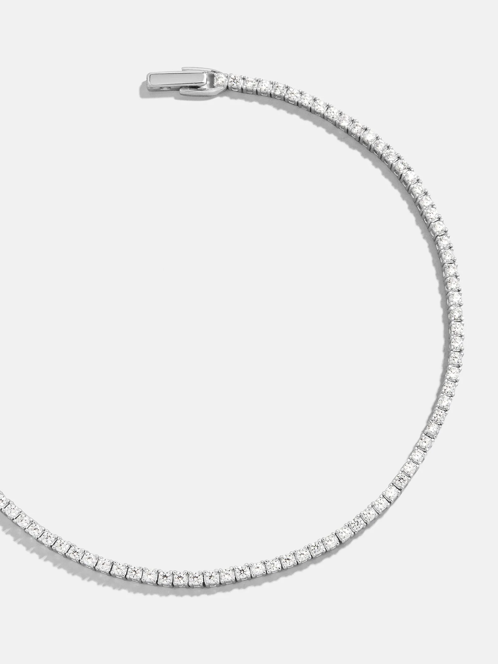 Billie Silver Tennis Bracelet - Rhodium Plated Silver sold by BaubleBar product image thumbnail 2