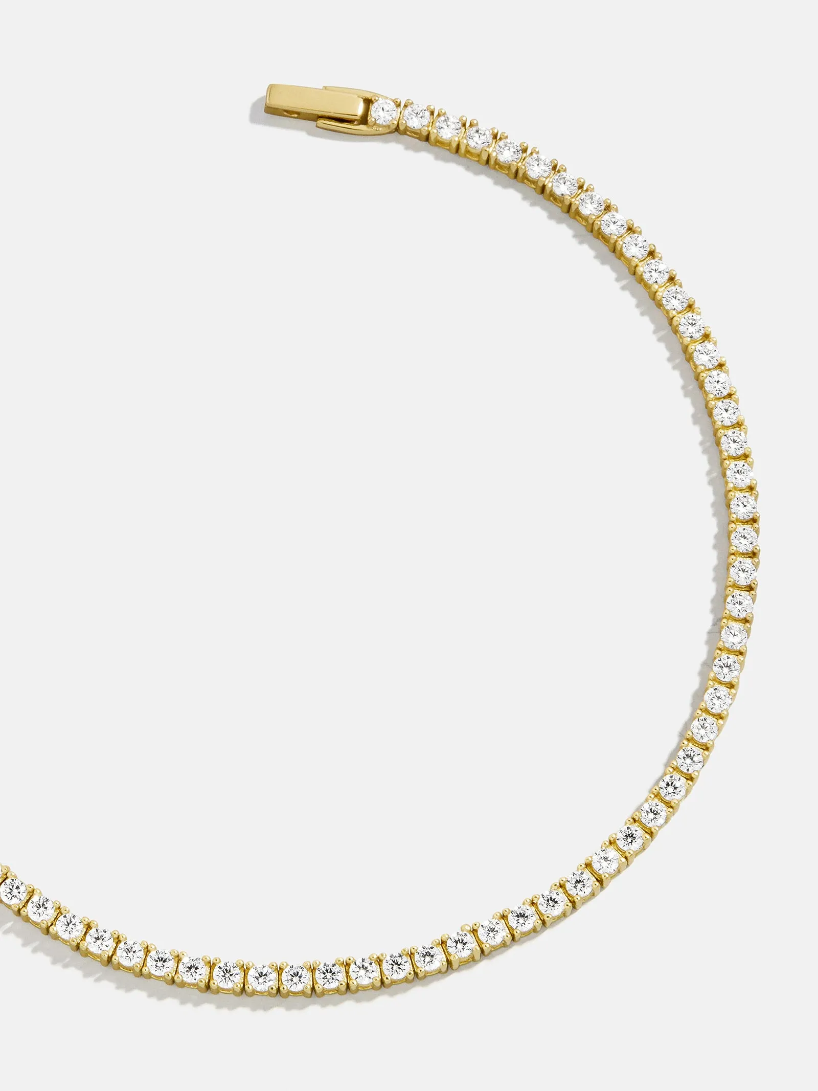 Billie Gold Tennis Bracelet - Gold Plated Brass sold by BaubleBar product image thumbnail 5