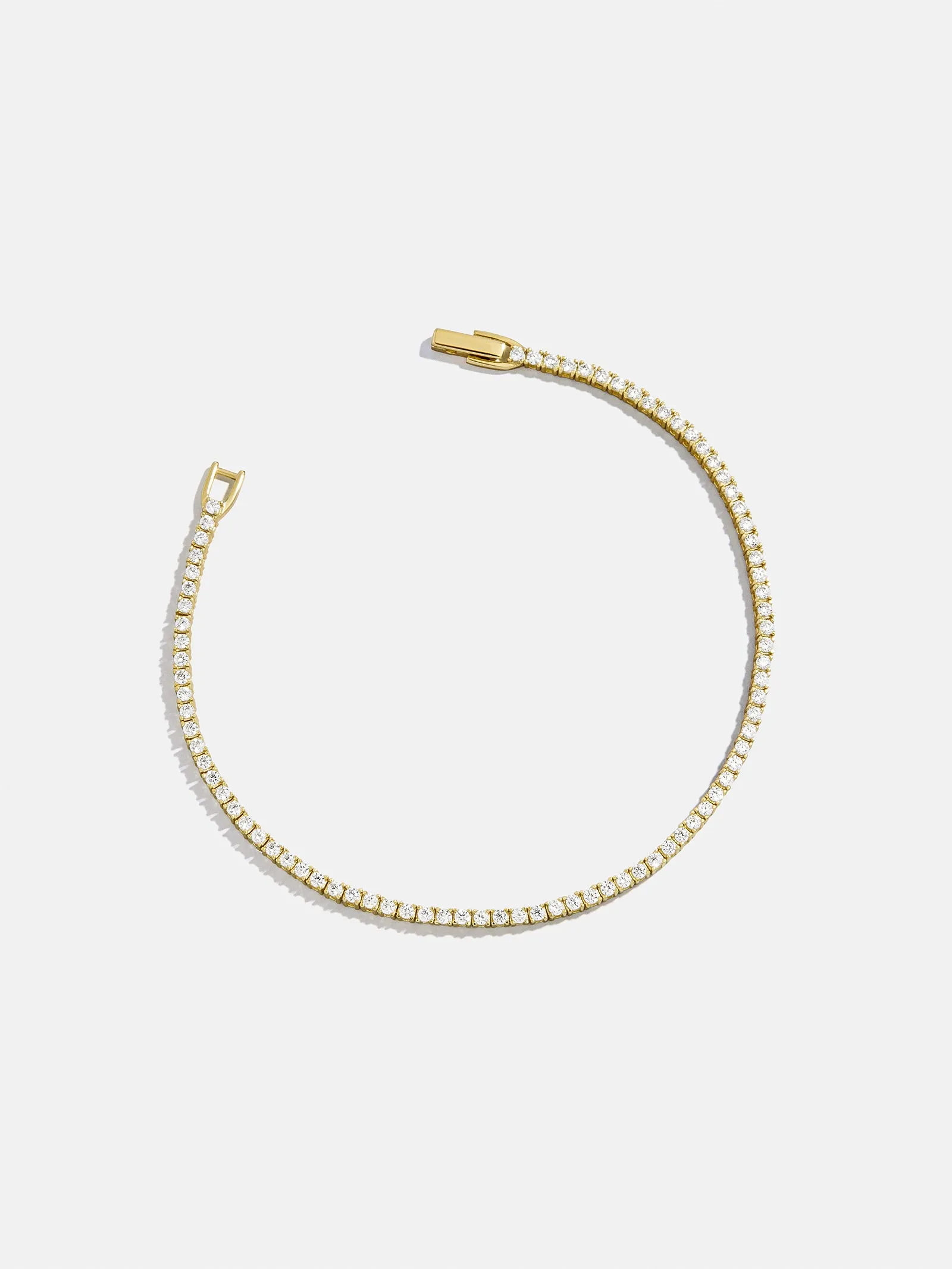 Billie Gold Tennis Bracelet - Gold Plated Brass sold by BaubleBar product image thumbnail 4