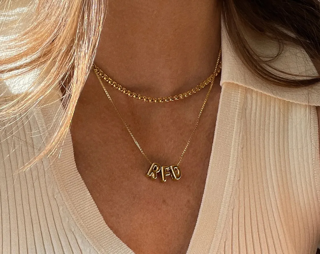 Bubble Letter Custom Necklace - Small Bubble Letter sold by BaubleBar product image thumbnail 5