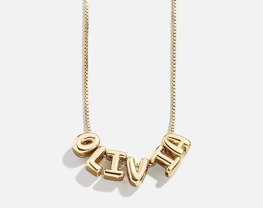 Bubble Letter Custom Necklace - Small Bubble Letter sold by BaubleBar product image thumbnail 3