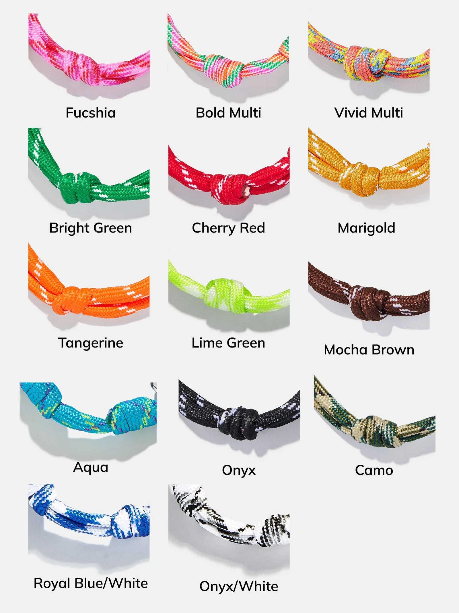 Knotty Initial Custom Bracelet - Royal Blue/White sold by BaubleBar product image thumbnail 4