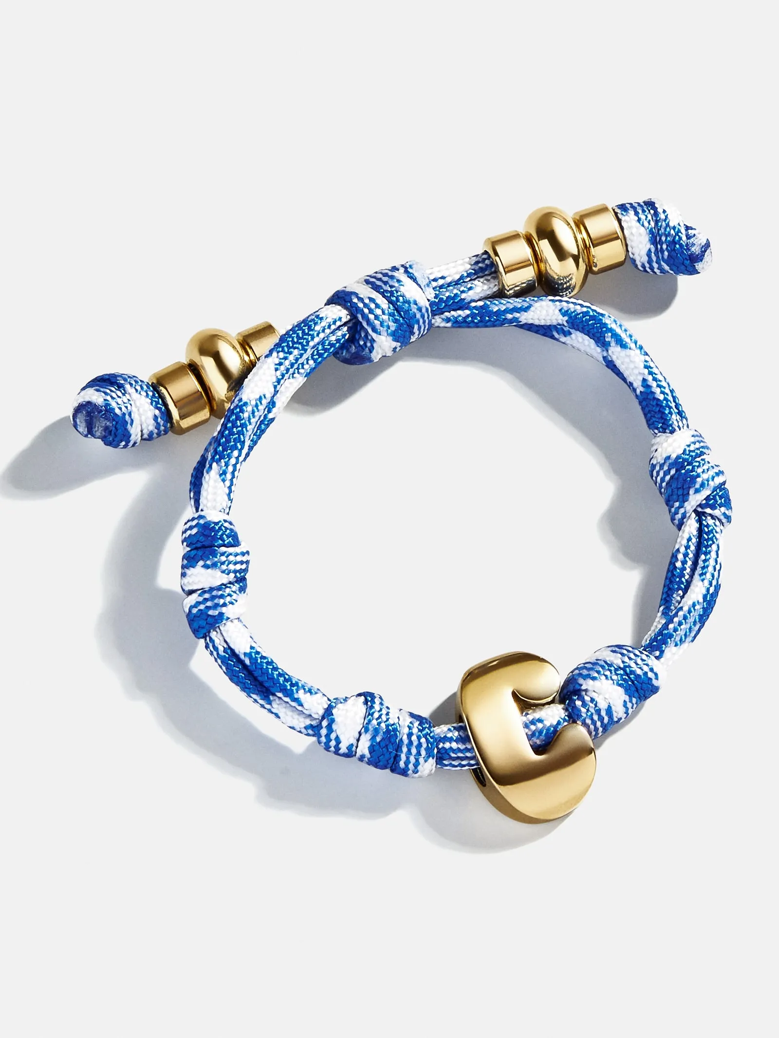 Knotty Initial Custom Bracelet - Royal Blue/White sold by BaubleBar product image thumbnail 3