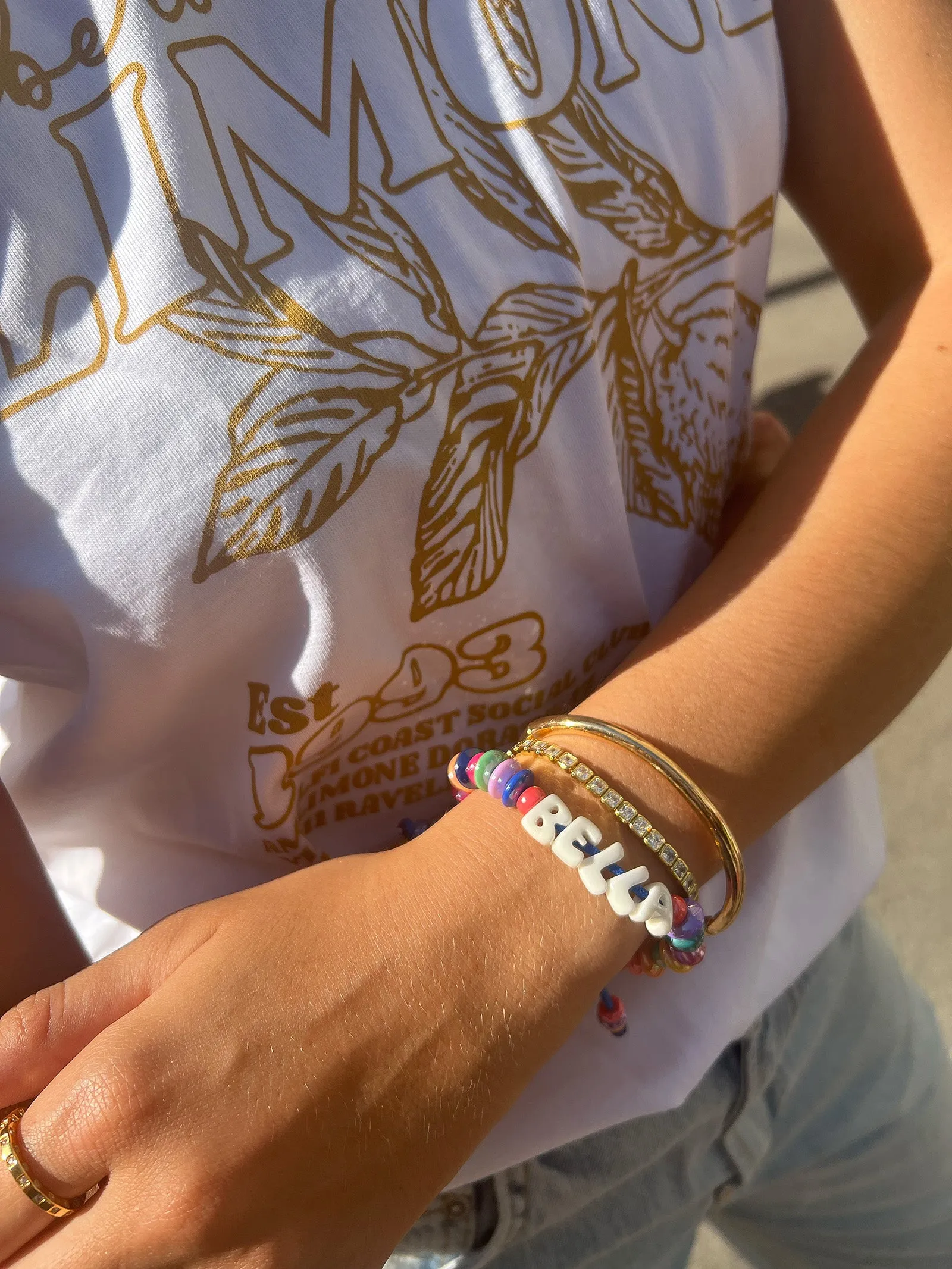 Make Waves Custom Bracelet - Dark Multi sold by BaubleBar product image thumbnail 2