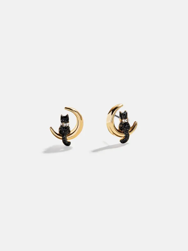 Over The Moon Earrings - Black Cat sold by BaubleBar