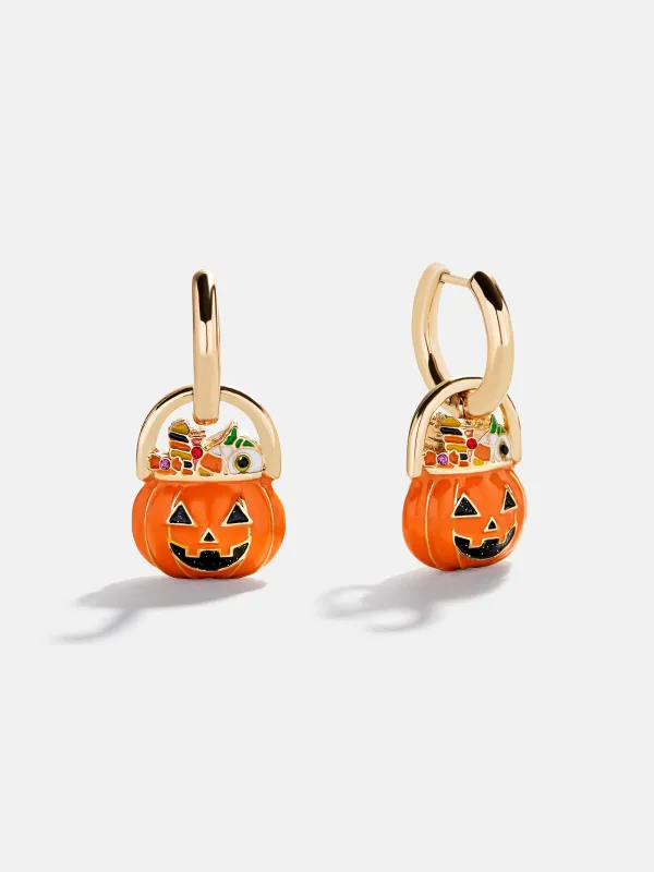 Laughing Jack Earrings - Pumpkin sold by BaubleBar