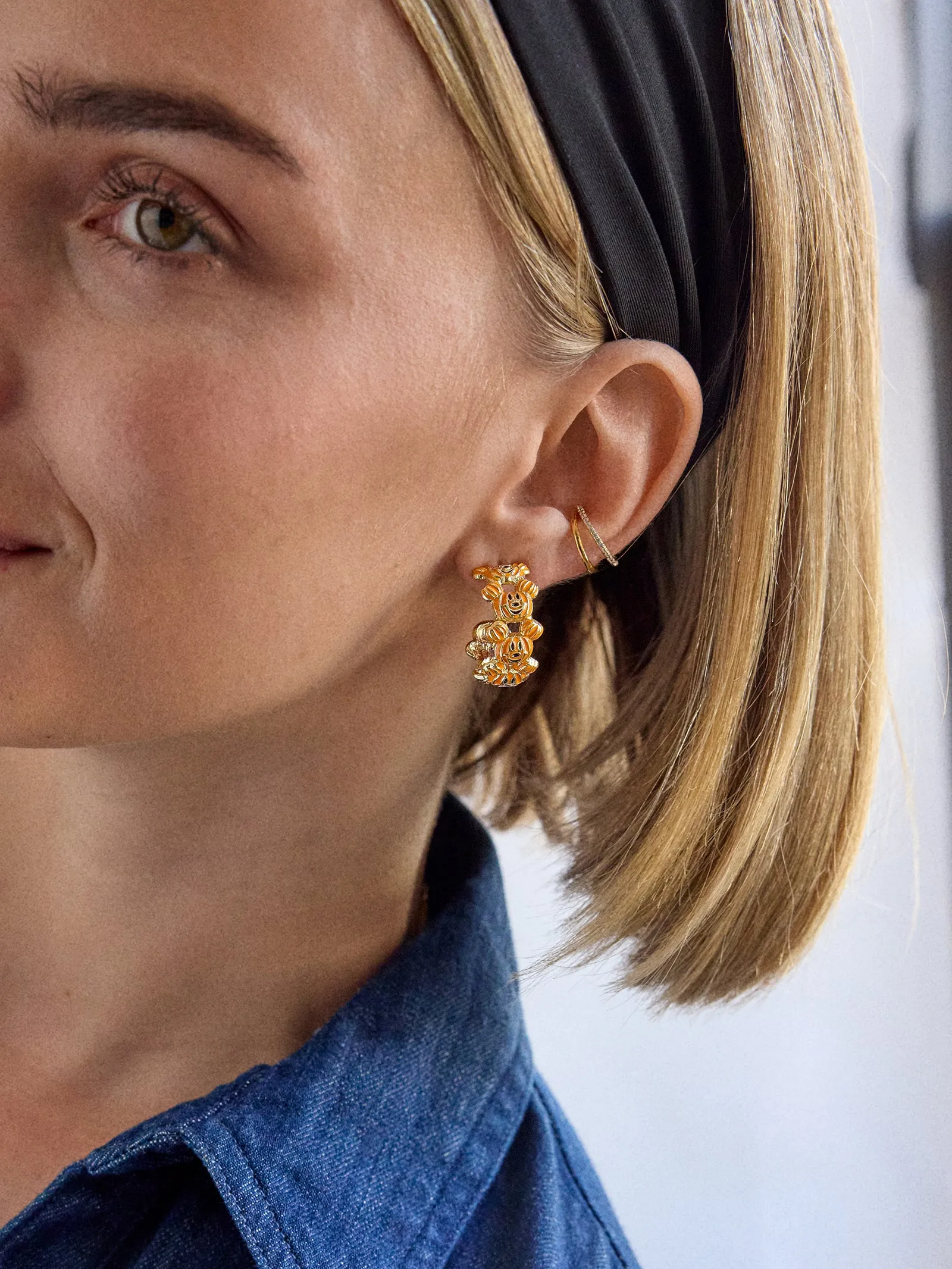 Disney Mickey Mouse Pumpkin Hoop Earrings - Pumpkin sold by BaubleBar product image thumbnail 2