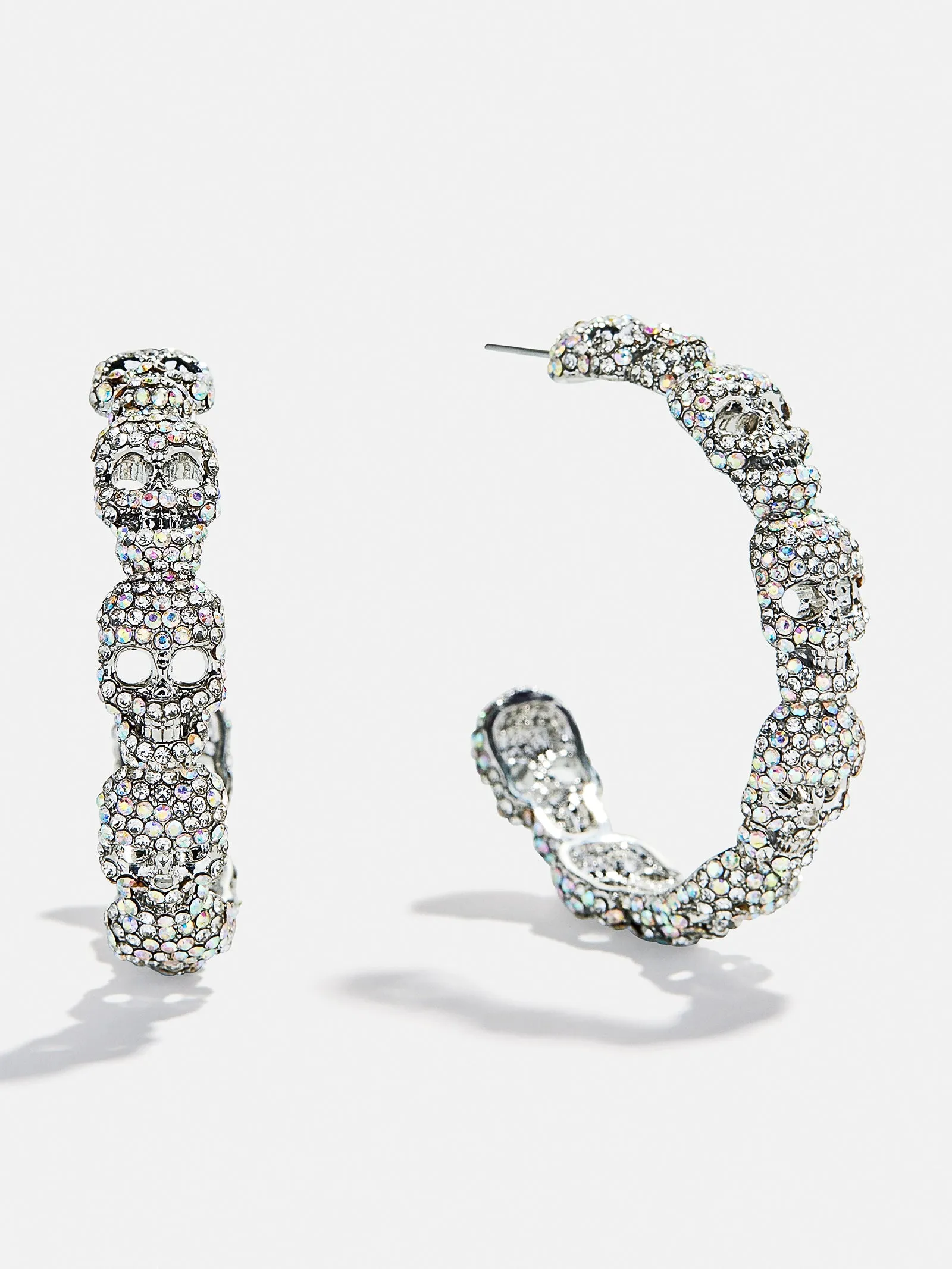 To Die For Hoop Earrings - Silver/Pavé sold by BaubleBar