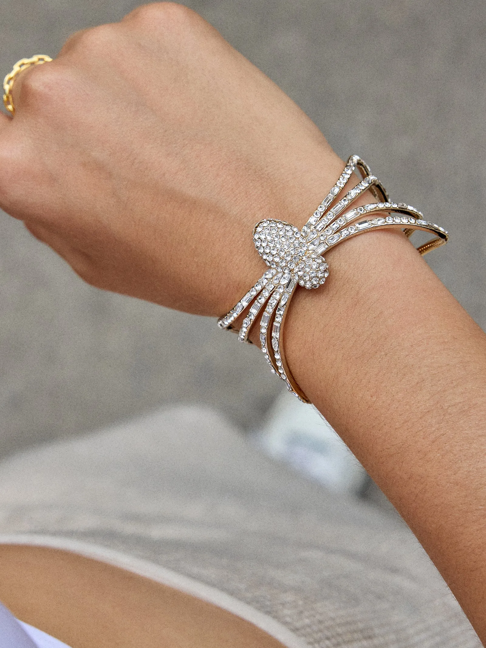 Creep It Real Bracelet - Gold/Pavé sold by BaubleBar product image thumbnail 2