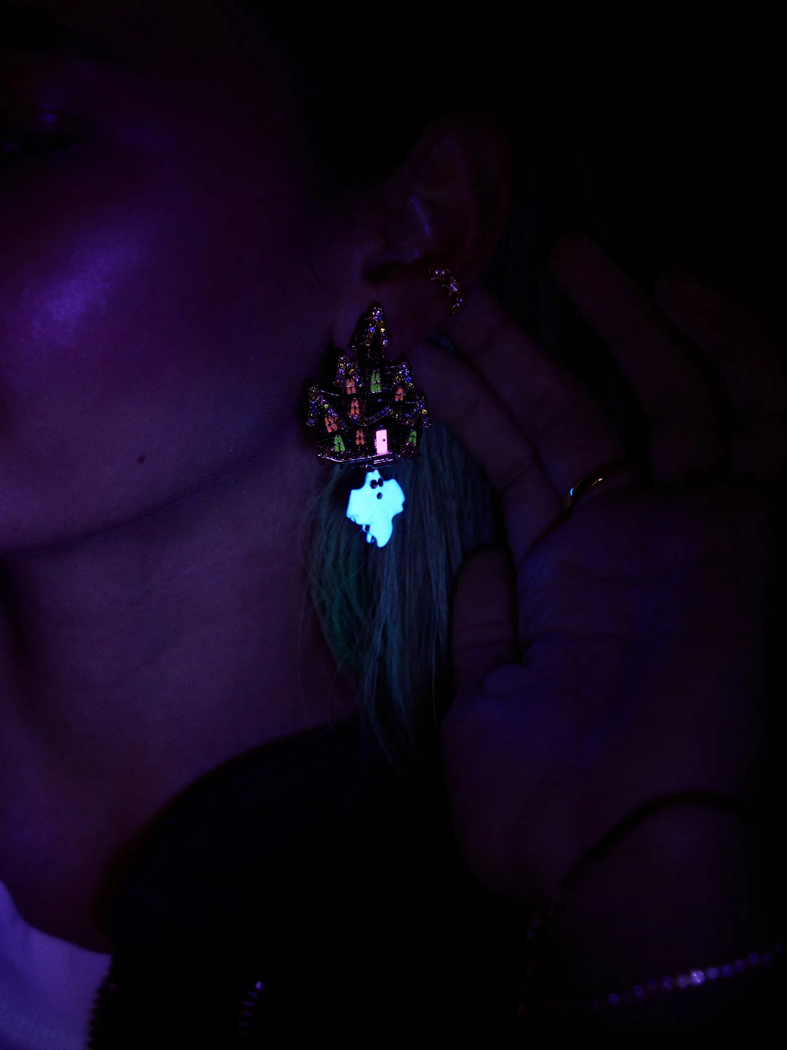 Home Sweet Haunt Earrings - Ghost sold by BaubleBar product image thumbnail 4