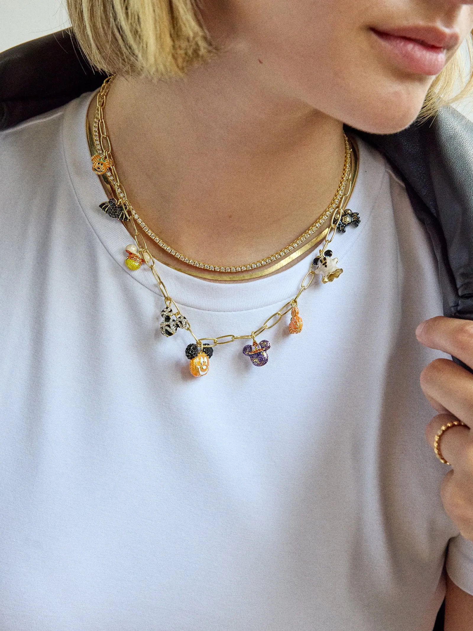 Disney Halloween Charm Necklace - All Hallows' Hue sold by BaubleBar product image thumbnail 2
