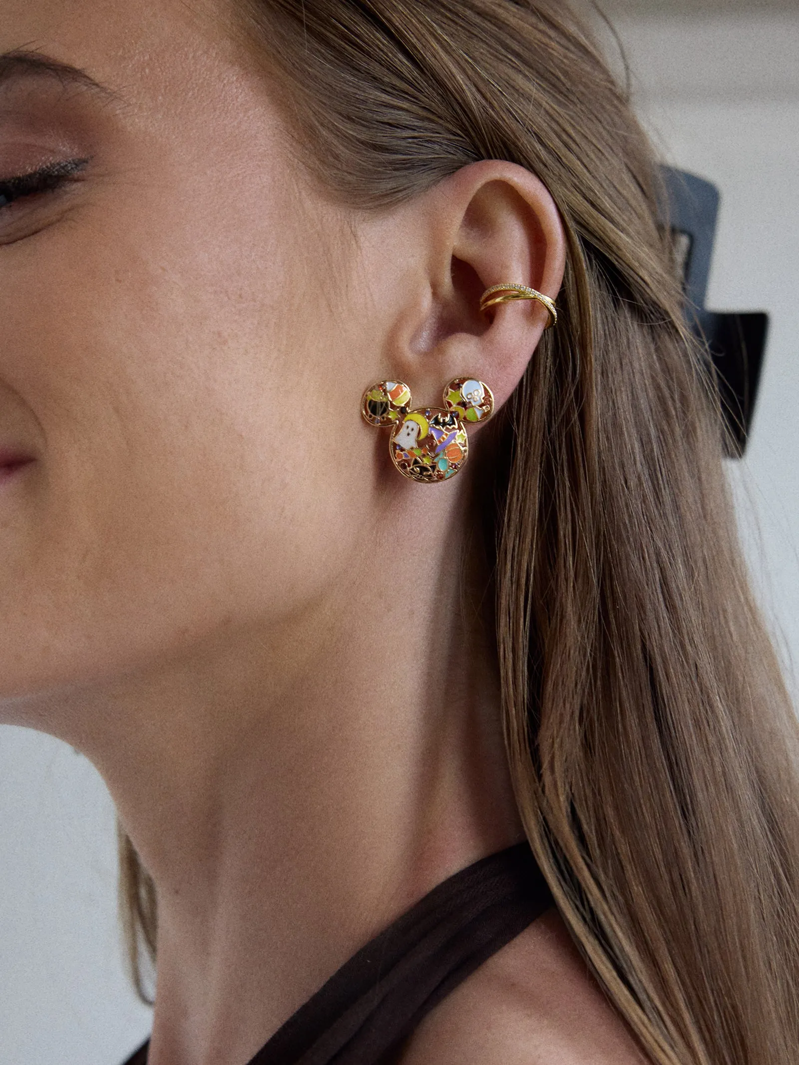 Disney Mickey Mouse Cluster Halloween Earrings - All Hallows' Hue sold by BaubleBar product image thumbnail 2