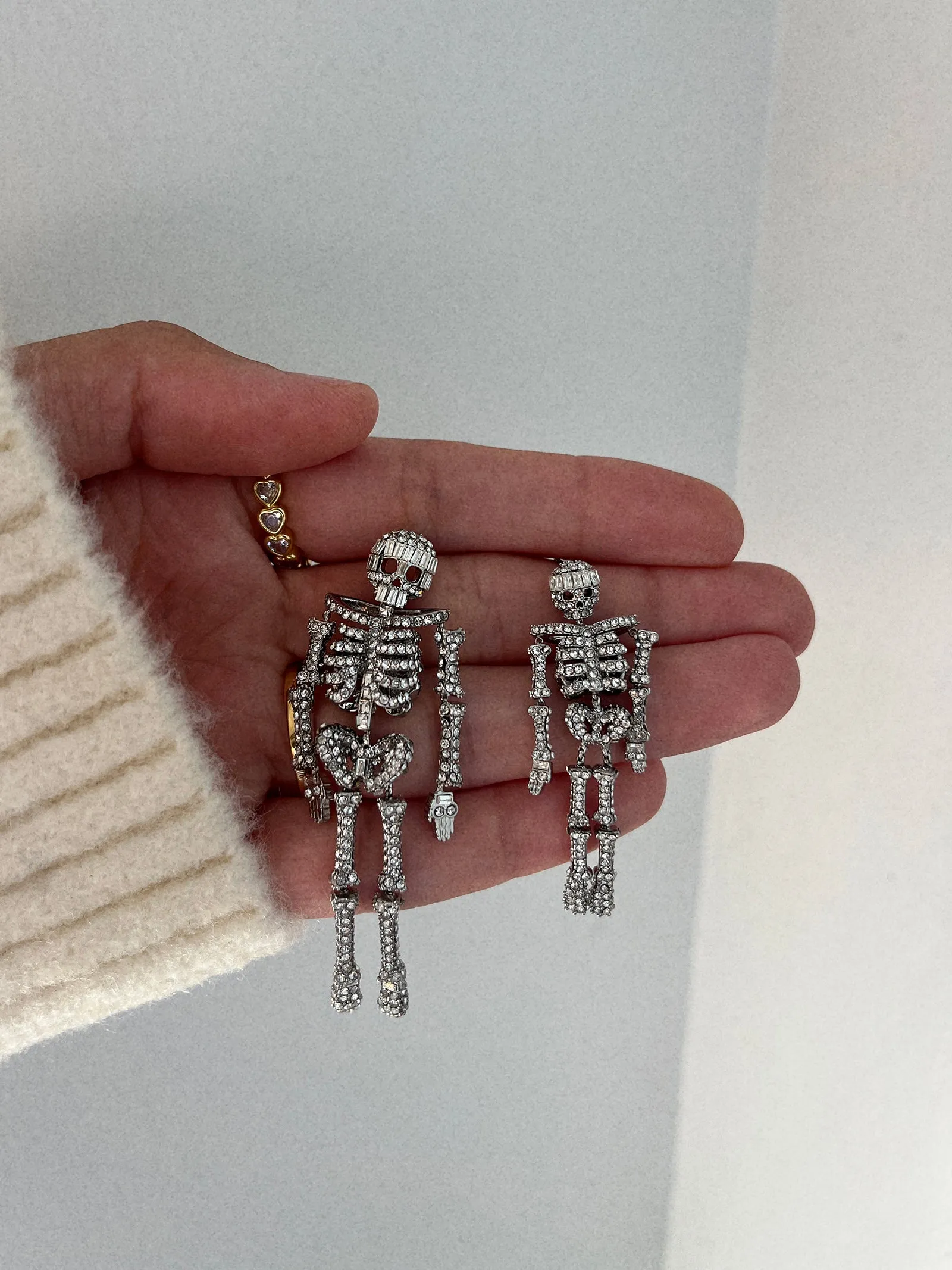 Drop Dead Hottie Earrings - Mini Silver sold by BaubleBar product image thumbnail 5