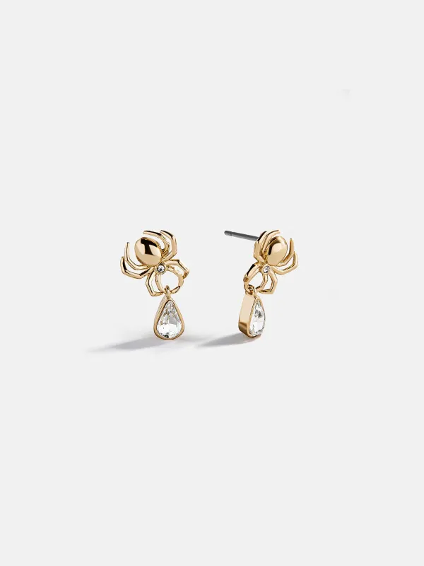Thread Lightly Spider Earrings - Spider sold by BaubleBar