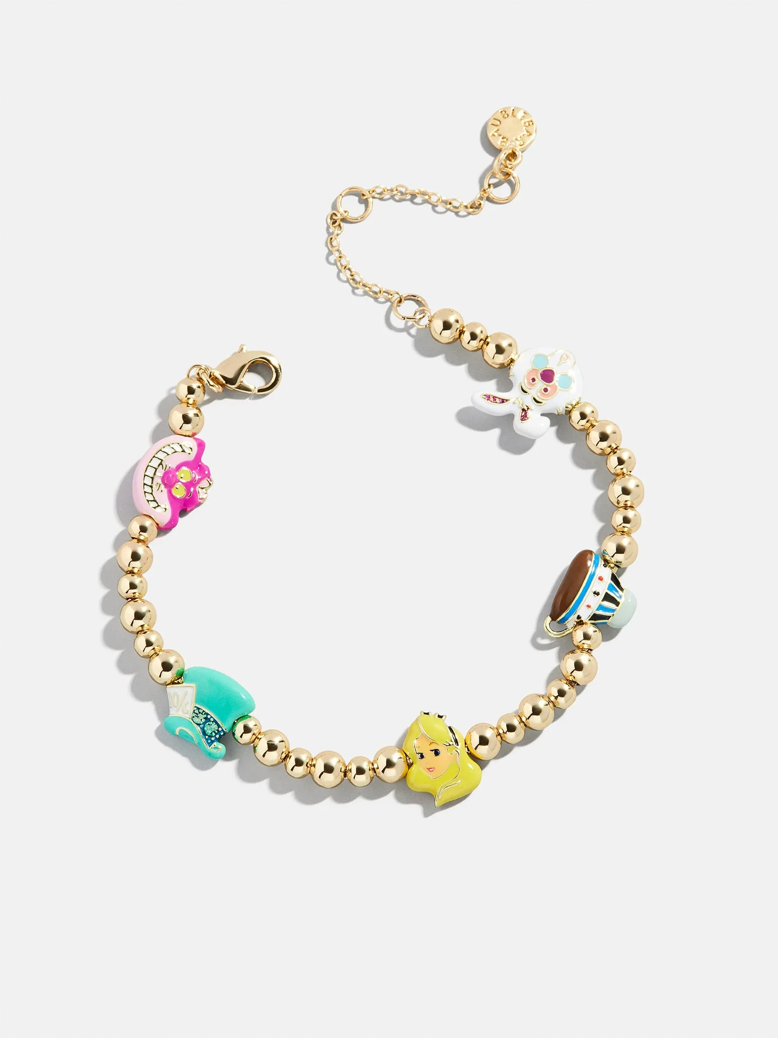 Disney Alice in Wonderland Pisa Charm Bracelet - Gold/Multi sold by BaubleBar product image thumbnail 3