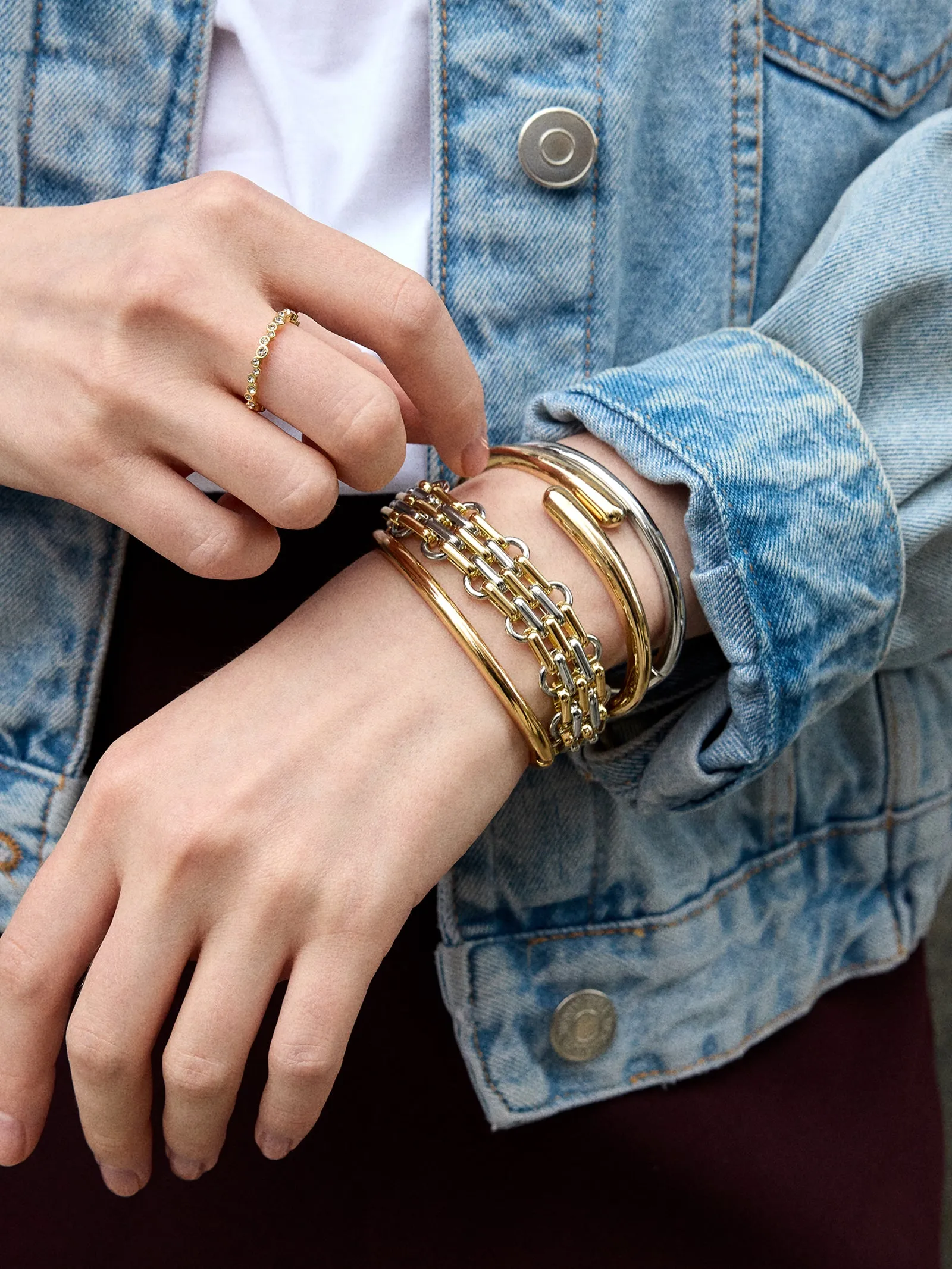 Nexa Chain Bracelet - Gold/Silver sold by BaubleBar product image thumbnail 2