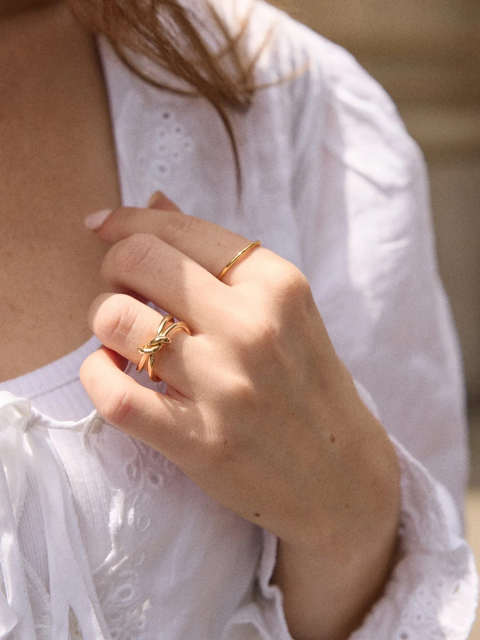 Gold Ties Ring - Gold sold by BaubleBar product image thumbnail 2