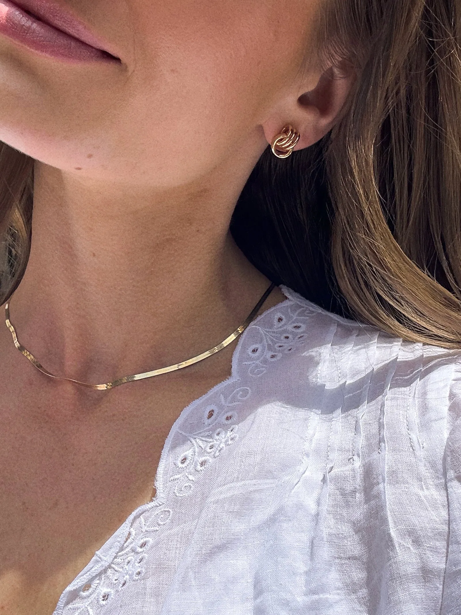 Shiloh Gold Earrings - Gold sold by BaubleBar product image thumbnail 2