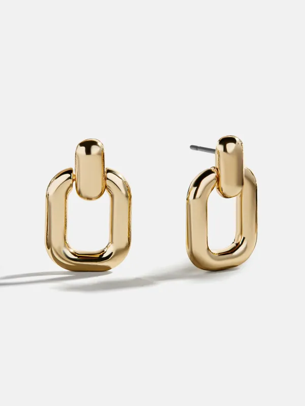 Rebecca Door Knocker Earrings - Gold sold by BaubleBar