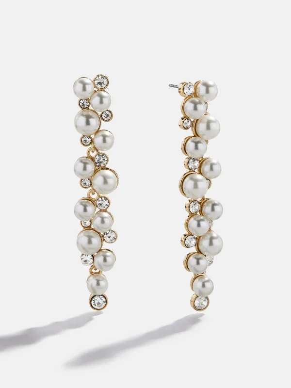 Margaux Pearl Drop Earrings - Gold/Pearl sold by BaubleBar