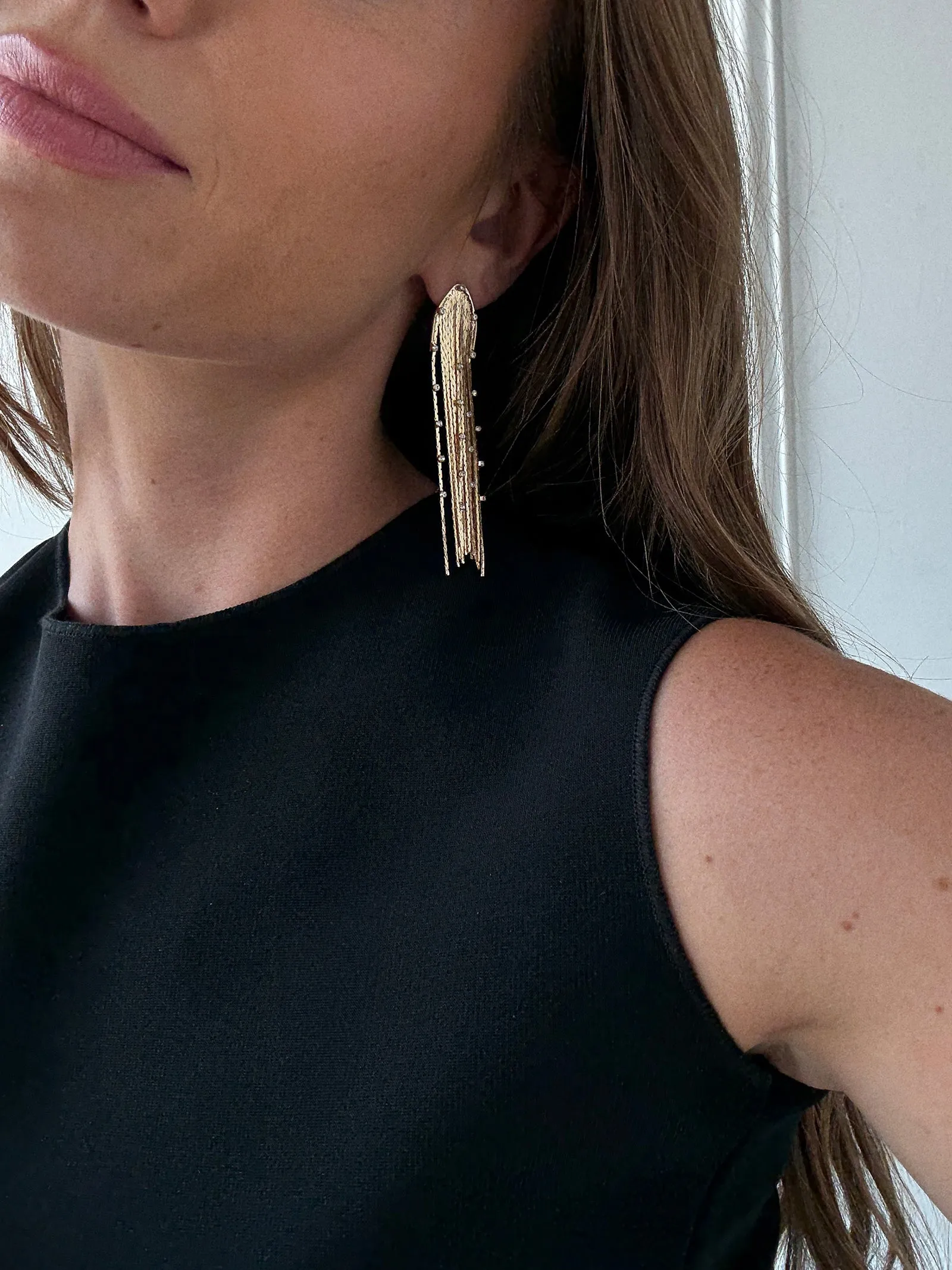 Elektra Fringe Earrings - Elektra Earrings sold by BaubleBar product image thumbnail 2
