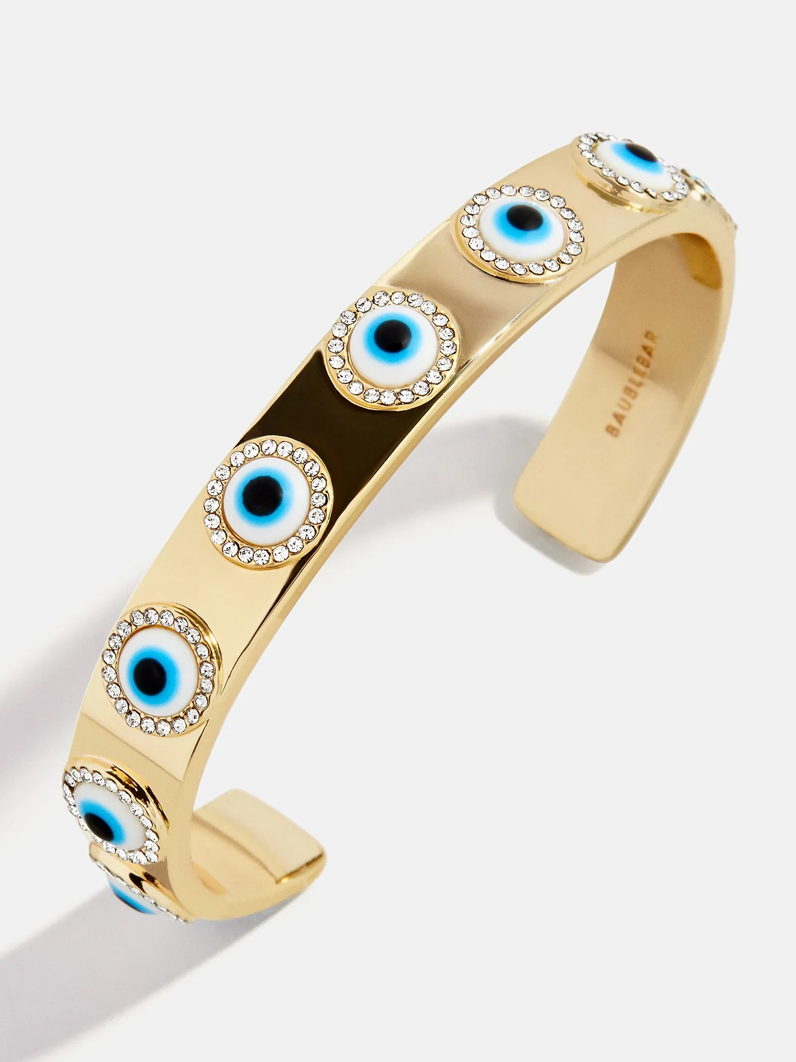 Eyes On Eyes Cuff Bracelet - Gold/Blue sold by BaubleBar