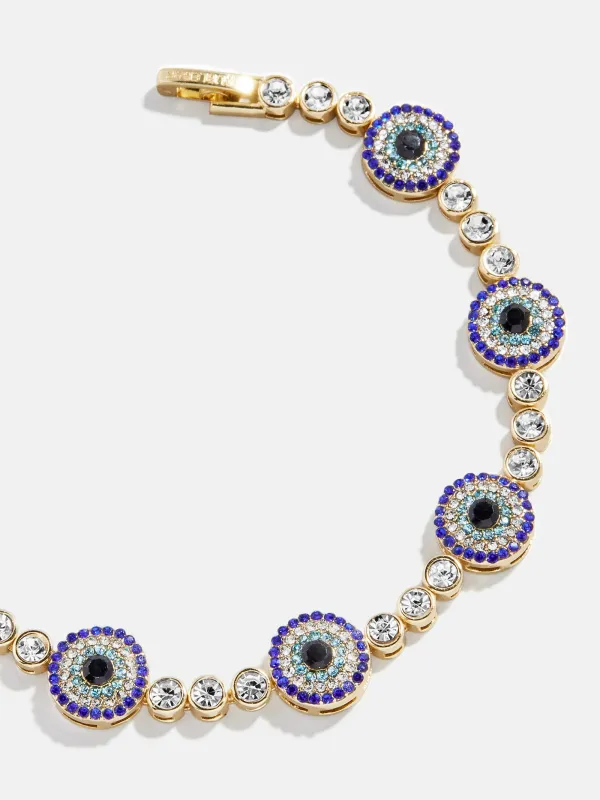 Amalie Evil Eye On Repeat Tennis Bracelet - On Repeat Evil Eye sold by BaubleBar