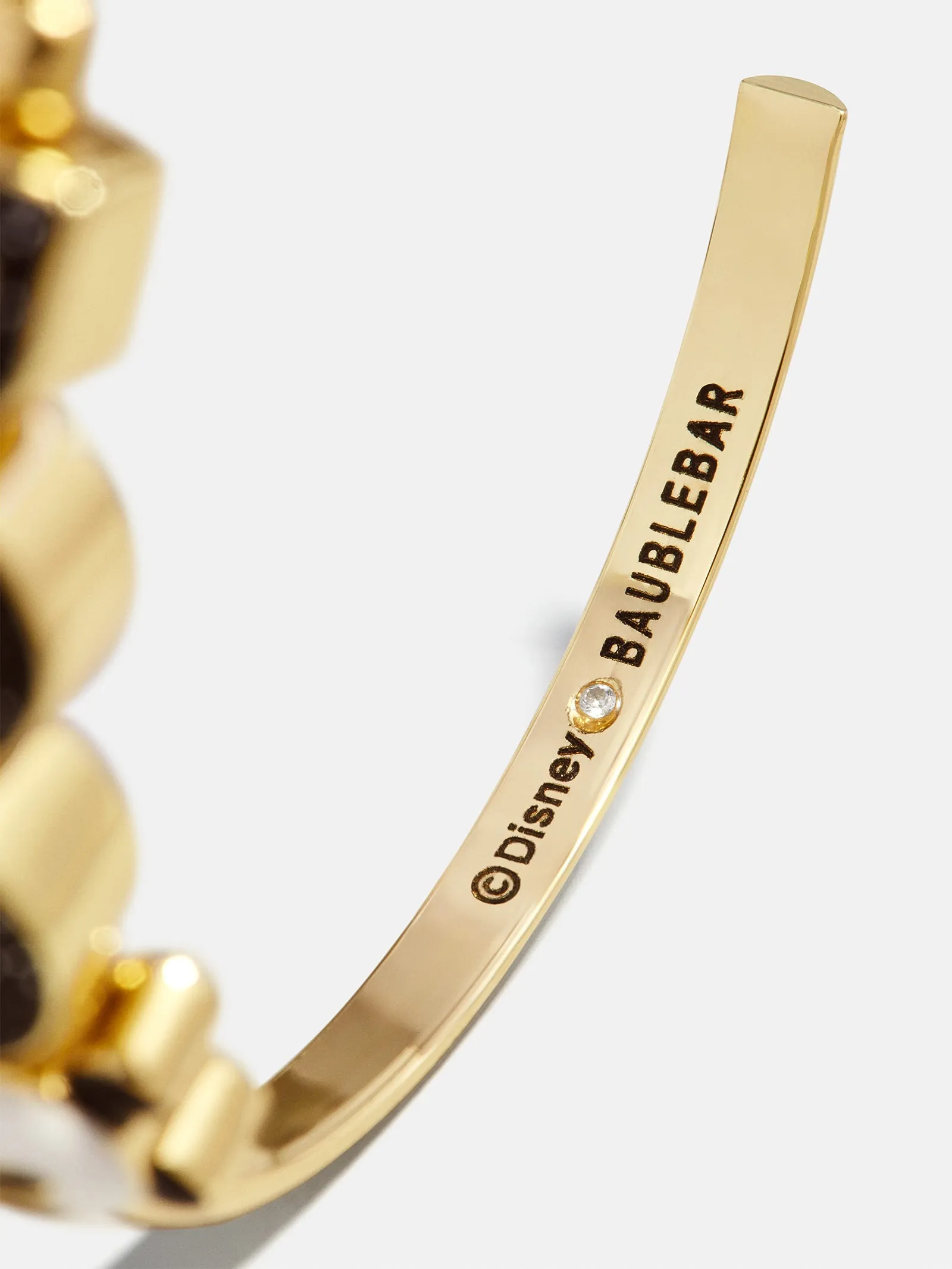 Disney Mickey Mouse Boo Cuff Bracelet - Gold/Black sold by BaubleBar product image thumbnail 3