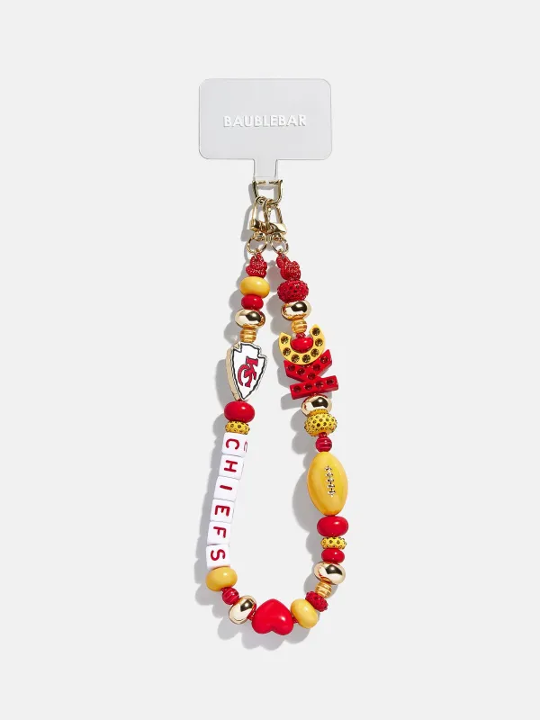 NFL Beaded Phone Charm - Kansas City Chiefs made by BaubleBar