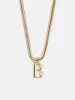 Gia Initial Necklace - Gold sold by BaubleBar