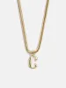 Gia Initial Necklace - Gold sold by BaubleBar