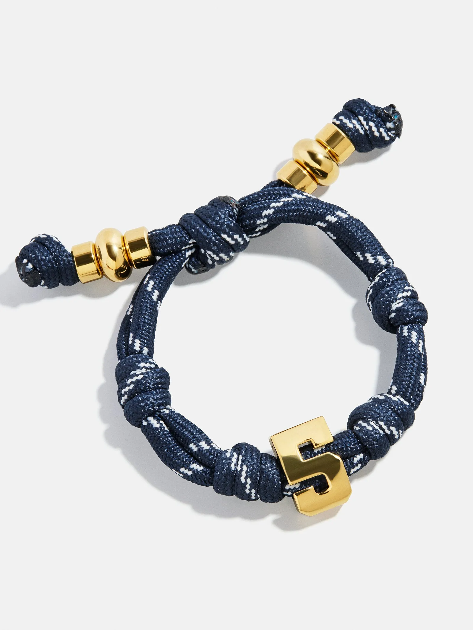 Knotty Varsity Number Custom Bracelet - Navy Single Digit sold by BaubleBar product image thumbnail 3