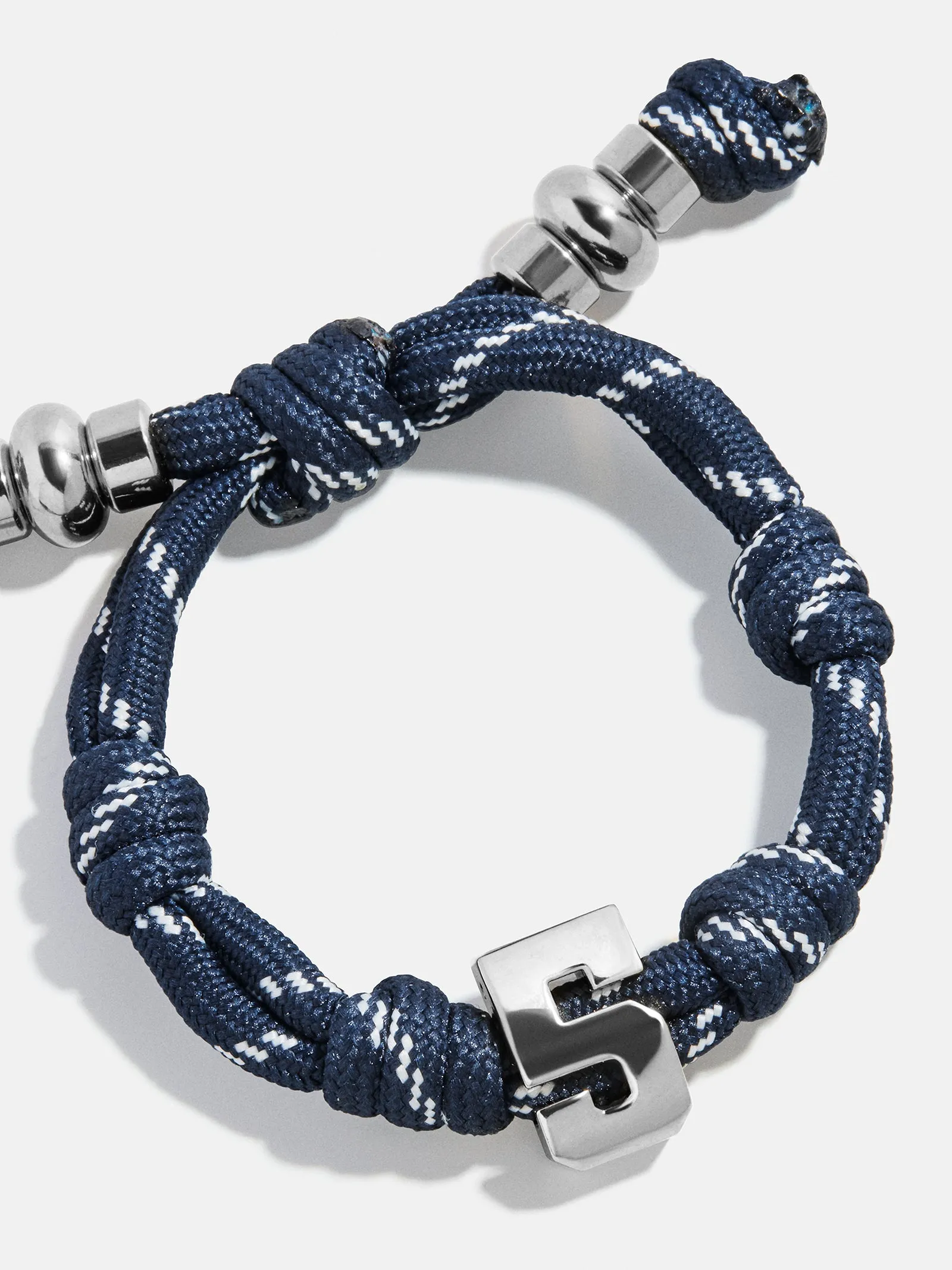 Knotty Varsity Number Custom Bracelet - Navy Single Digit sold by BaubleBar product image thumbnail 4