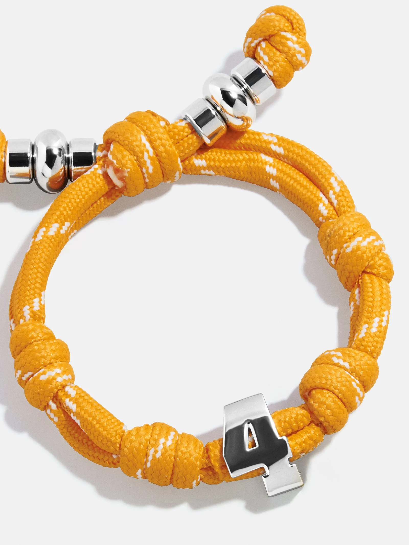 Knotty Varsity Number Custom Bracelet - Marigold Single Digit sold by BaubleBar product image thumbnail 4