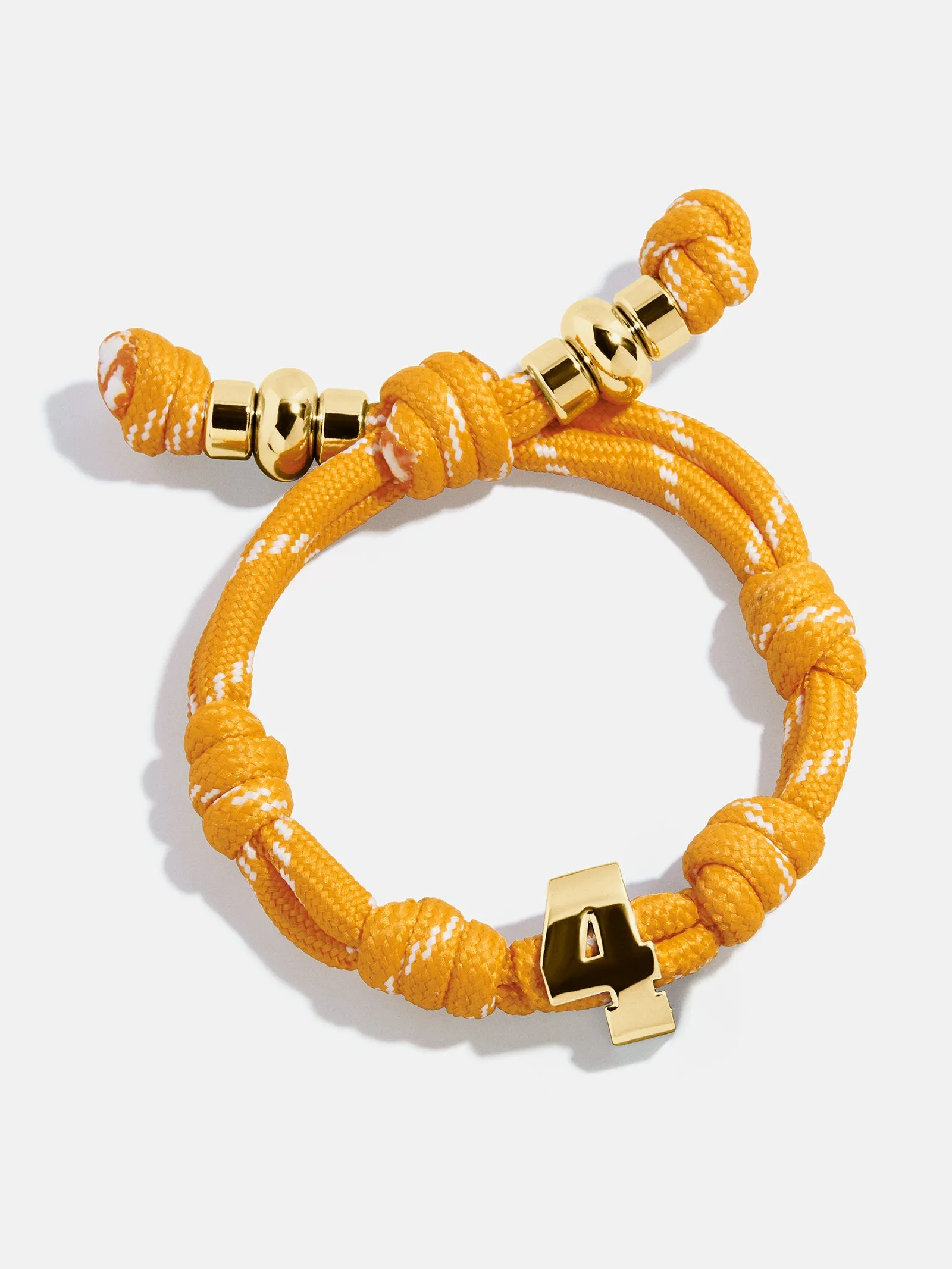 Knotty Varsity Number Custom Bracelet - Marigold Single Digit sold by BaubleBar product image thumbnail 3