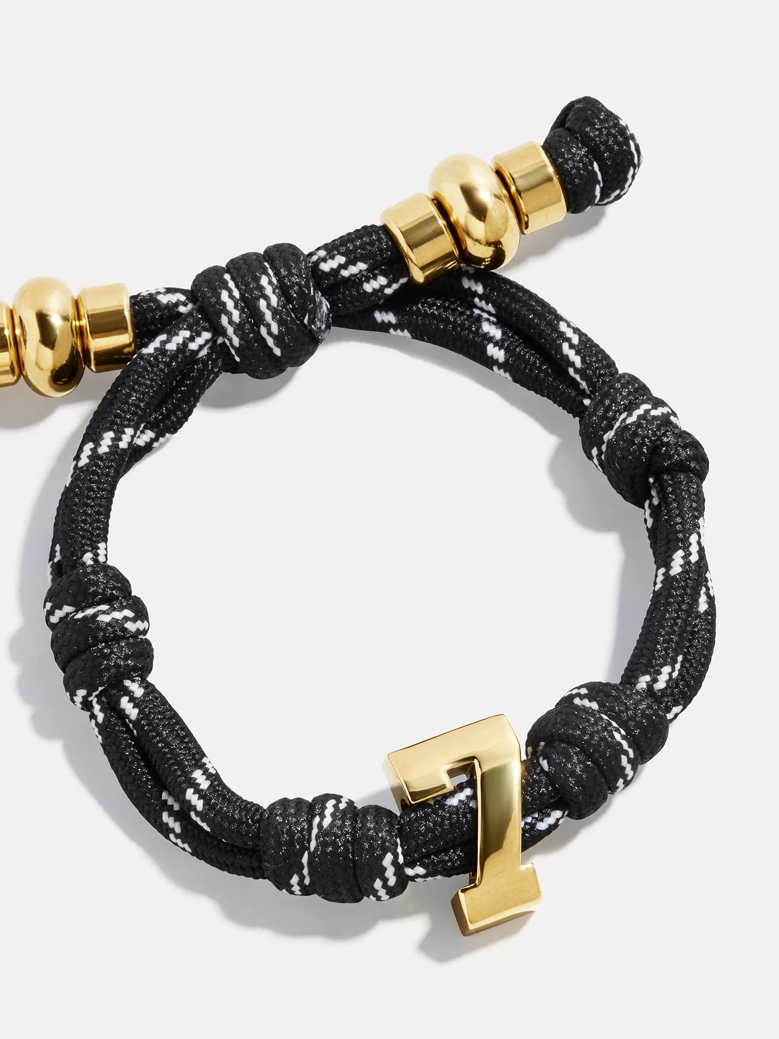 Knotty Varsity Number Custom Bracelet - Onyx Single Digit sold by BaubleBar