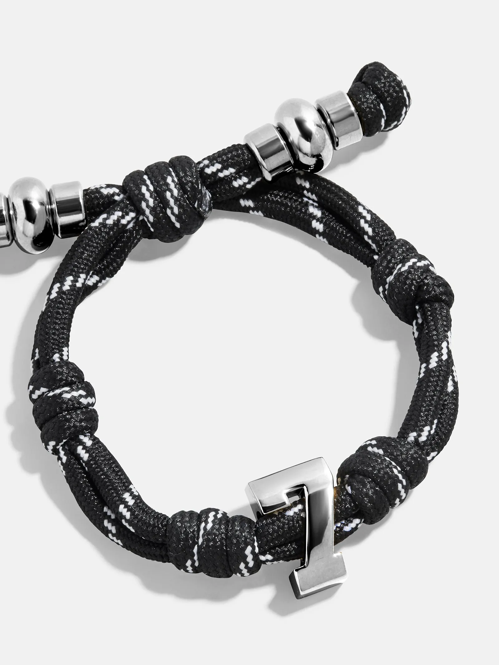 Knotty Varsity Number Custom Bracelet - Onyx Single Digit sold by BaubleBar product image thumbnail 4