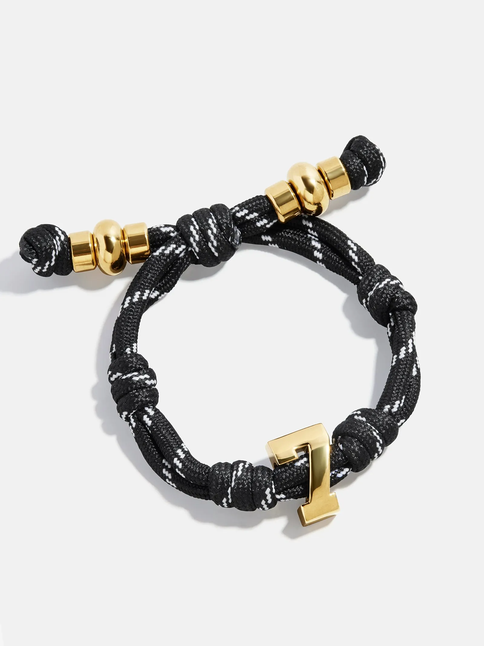 Knotty Varsity Number Custom Bracelet - Onyx Single Digit sold by BaubleBar product image thumbnail 3