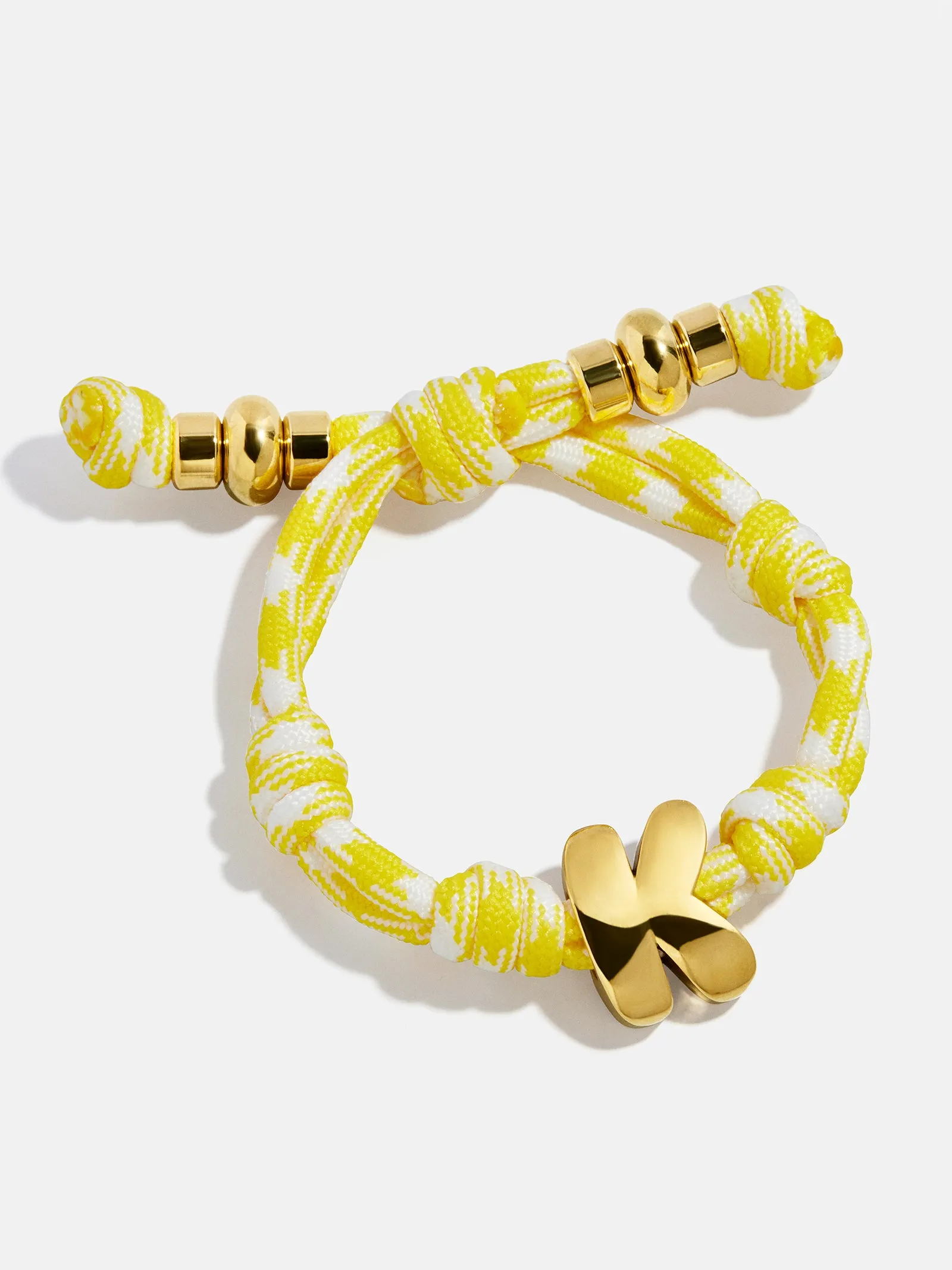 Knotty Initial Custom Bracelet - Bright Yellow sold by BaubleBar product image thumbnail 3