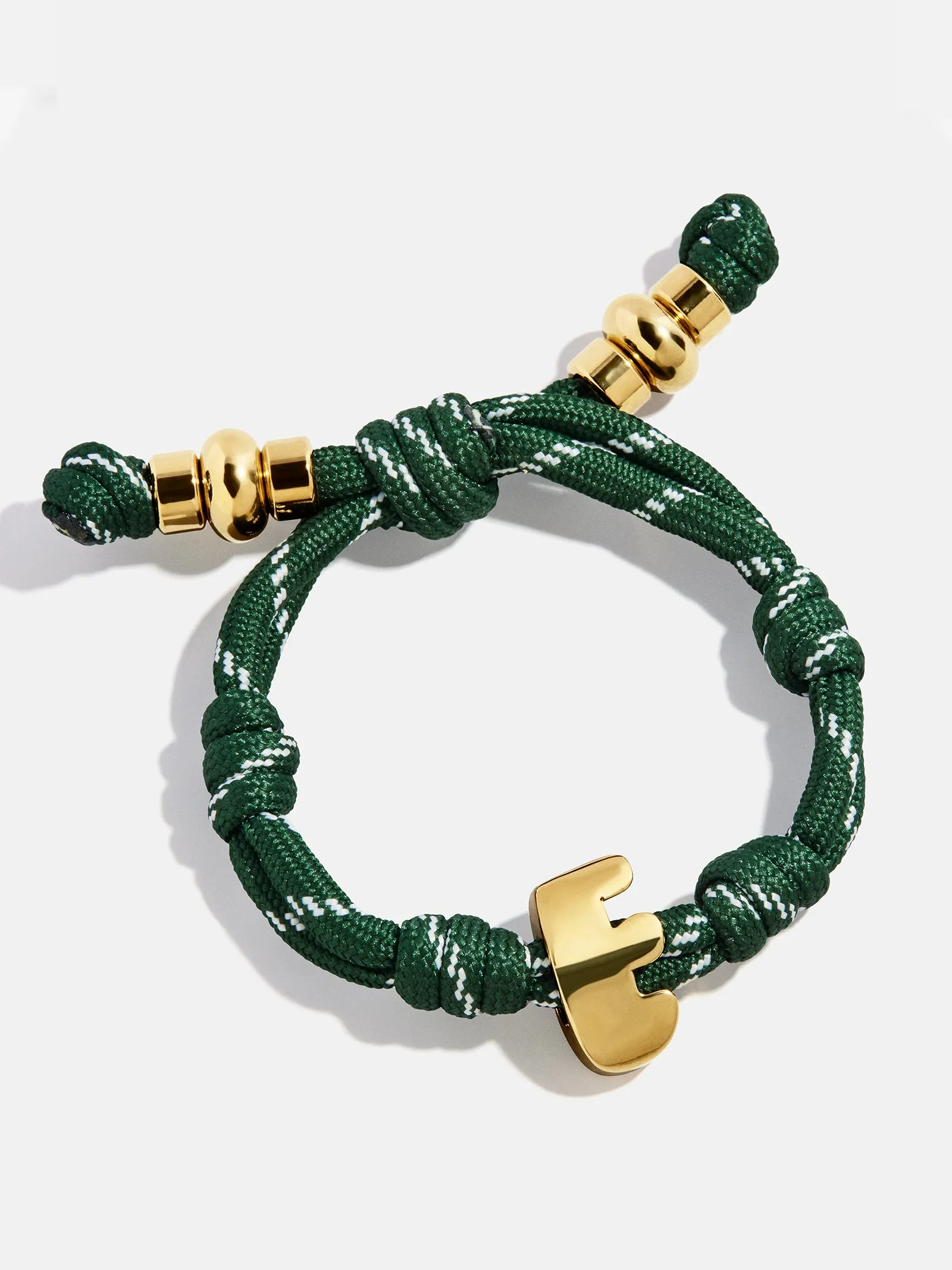 Knotty Initial Custom Bracelet - Dark Green sold by BaubleBar product image thumbnail 3
