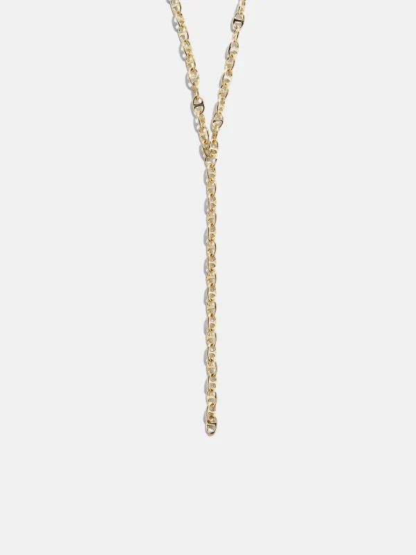Thalia Gold Lariat Necklace - Gold sold by BaubleBar
