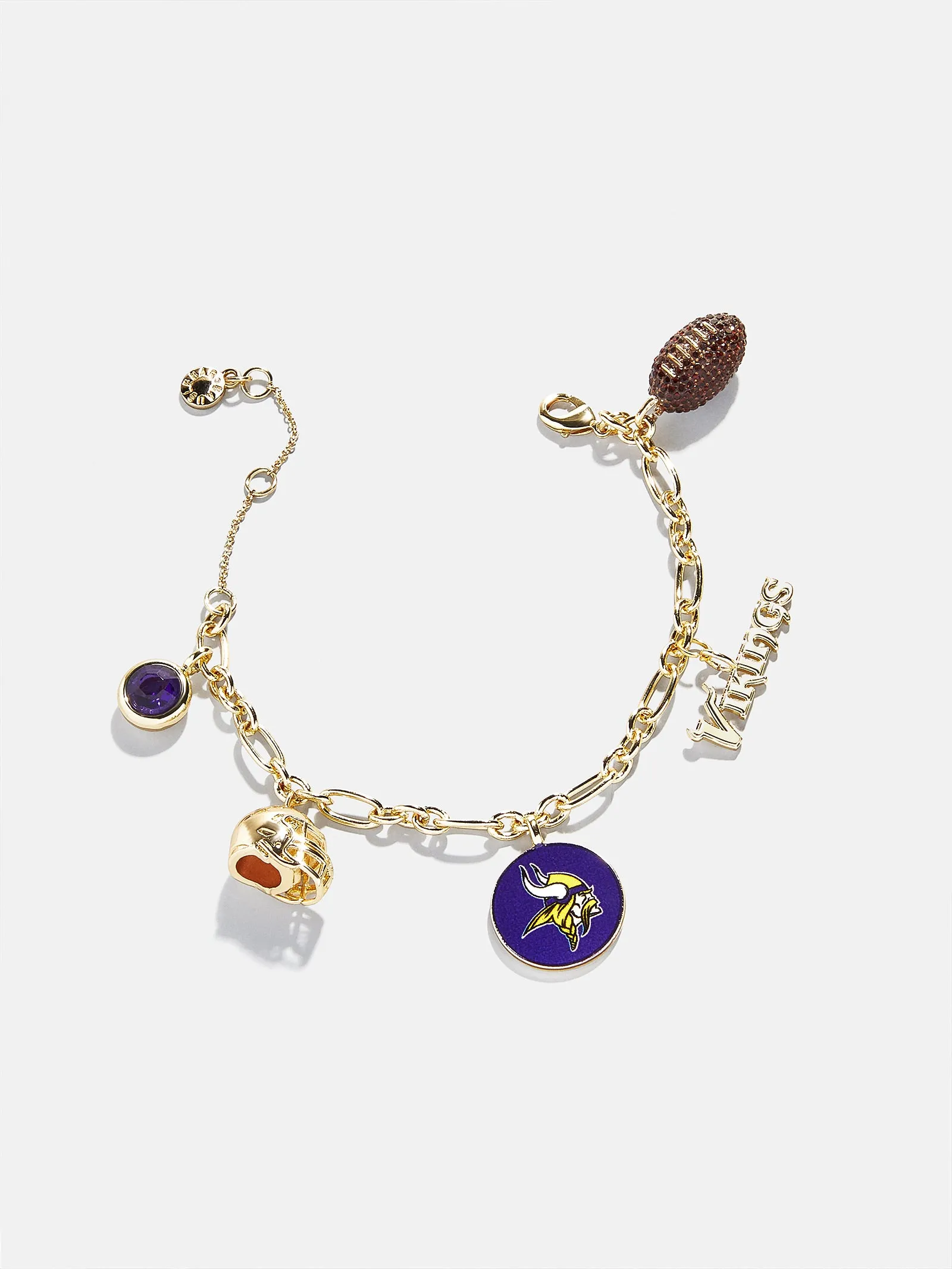 NFL Charm Bracelet - Minnesota Vikings sold by BaubleBar