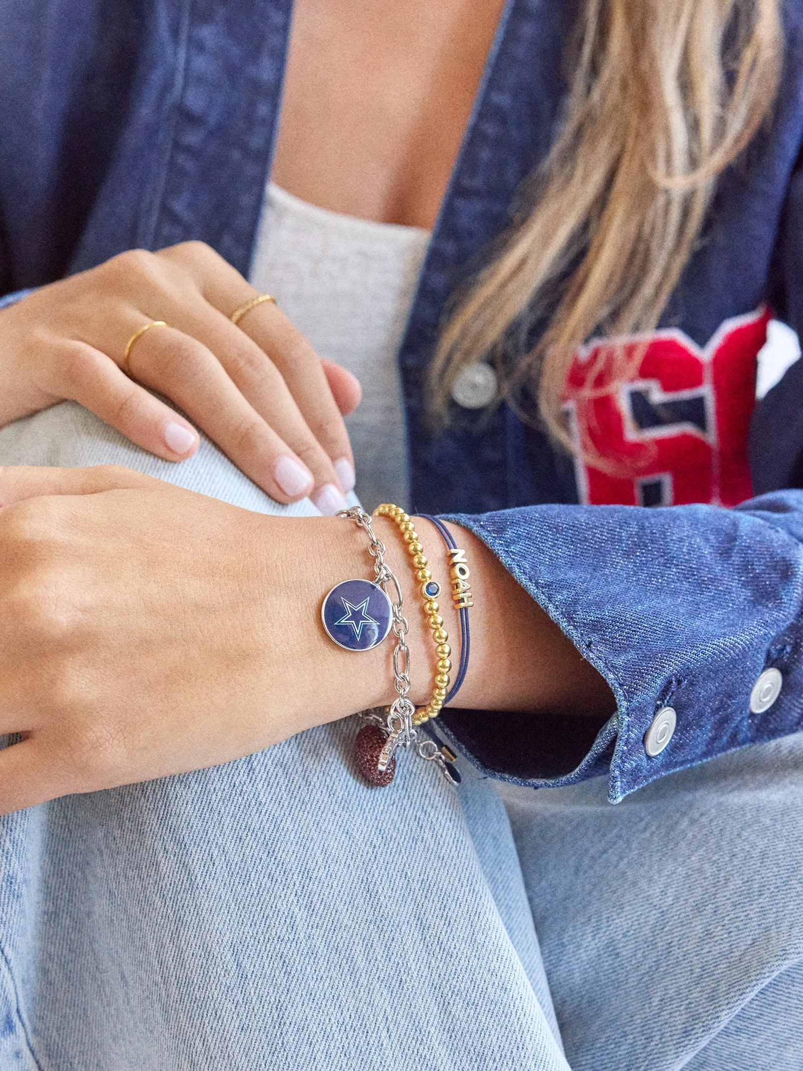 NFL Charm Bracelet - Dallas Cowboys sold by BaubleBar product image thumbnail 2