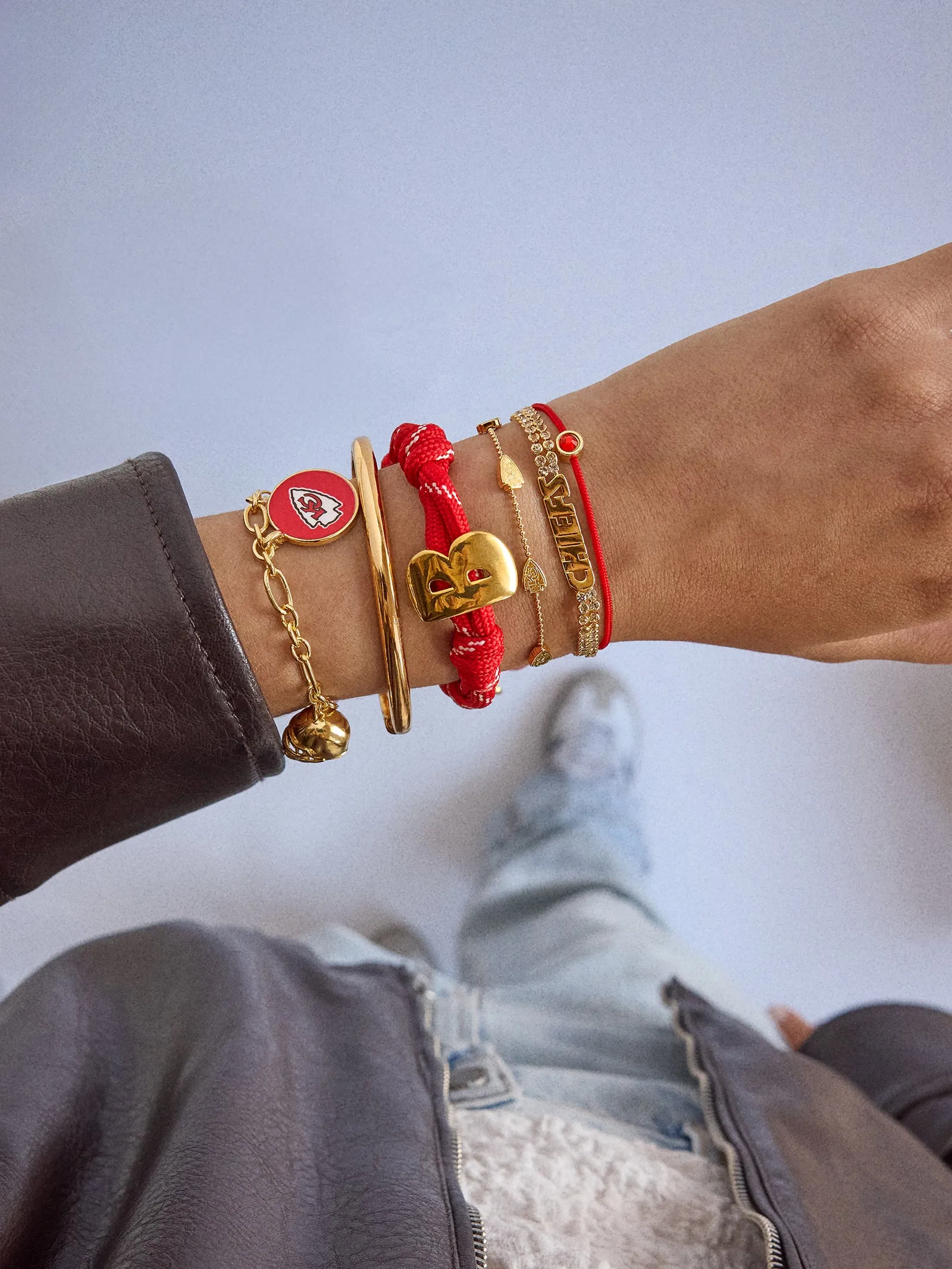 NFL Charm Bracelet - Kansas City Chiefs sold by BaubleBar product image thumbnail 2