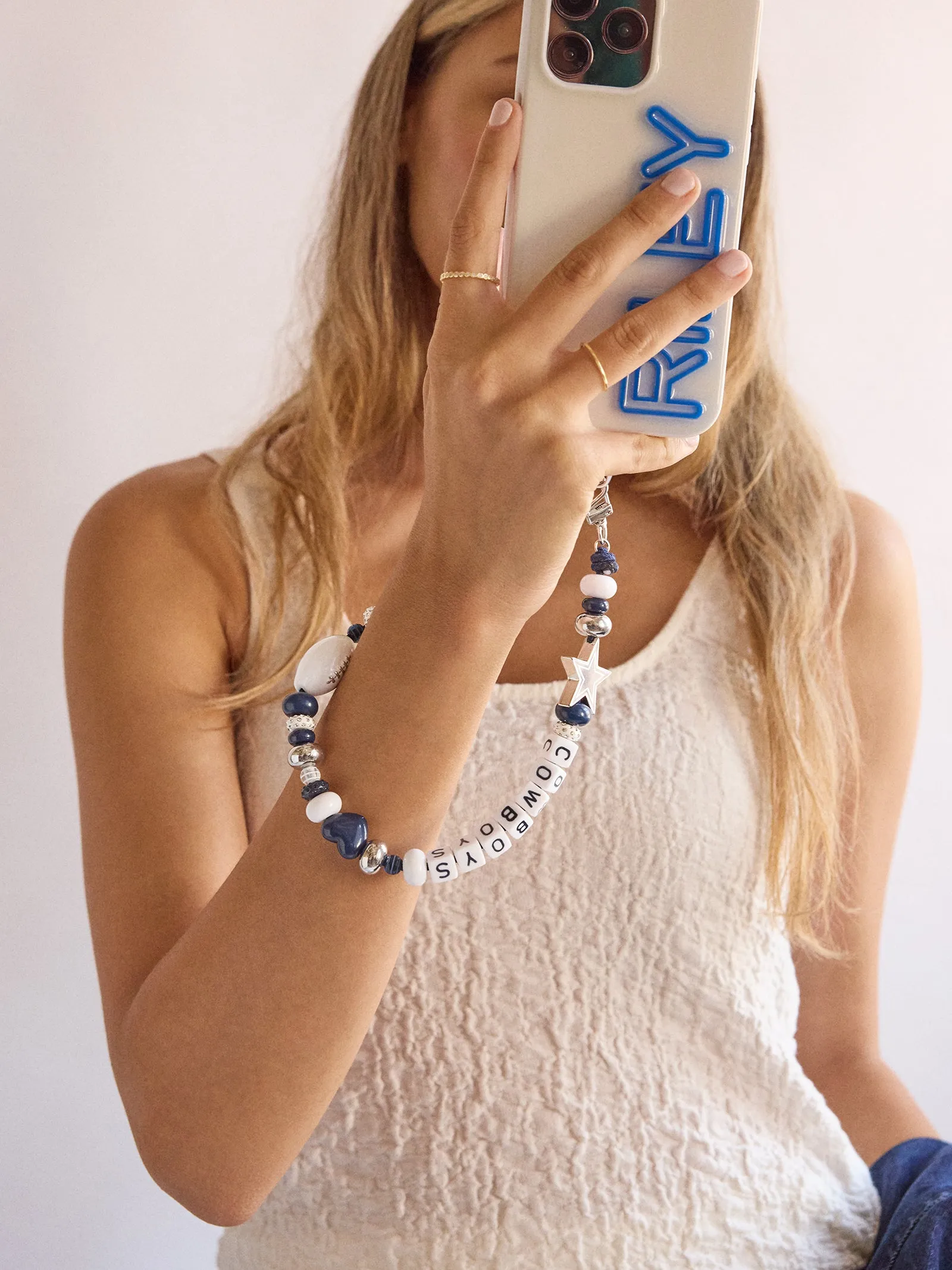 NFL Beaded Phone Charm - Dallas Cowboys sold by BaubleBar product image thumbnail 2