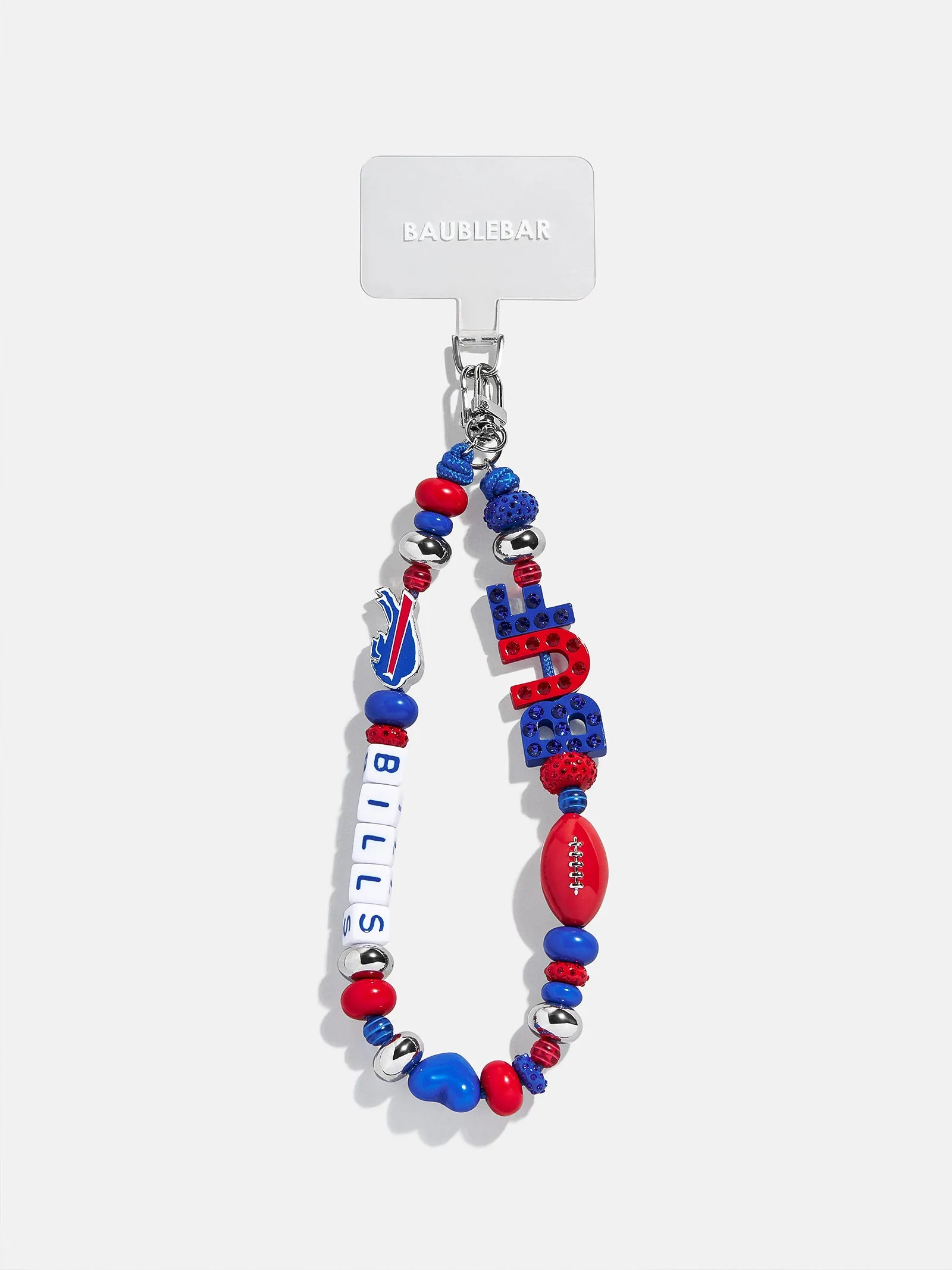NFL Beaded Phone Charm - Buffalo Bills sold by BaubleBar