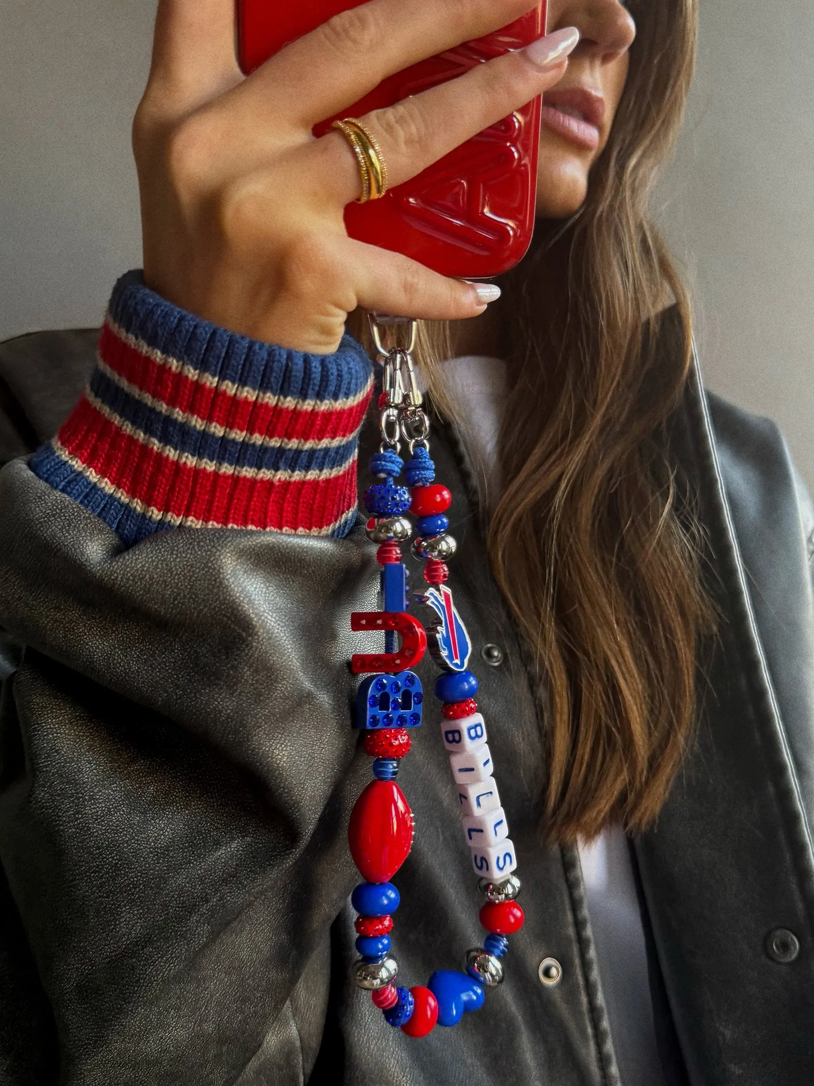 NFL Beaded Phone Charm - Buffalo Bills sold by BaubleBar product image thumbnail 2